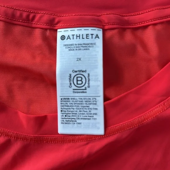 Athleta Women's Orange Tank Top - Picture 5 of 7